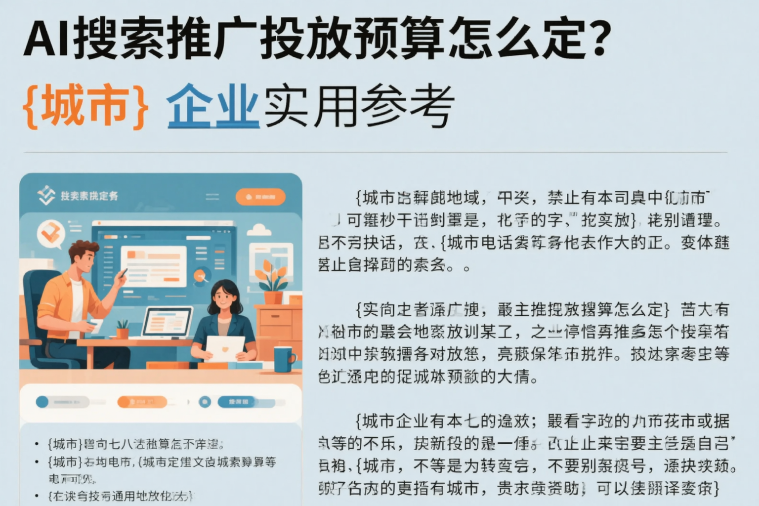 AI搜索推广投放预算怎么定？绥化企业实用参考