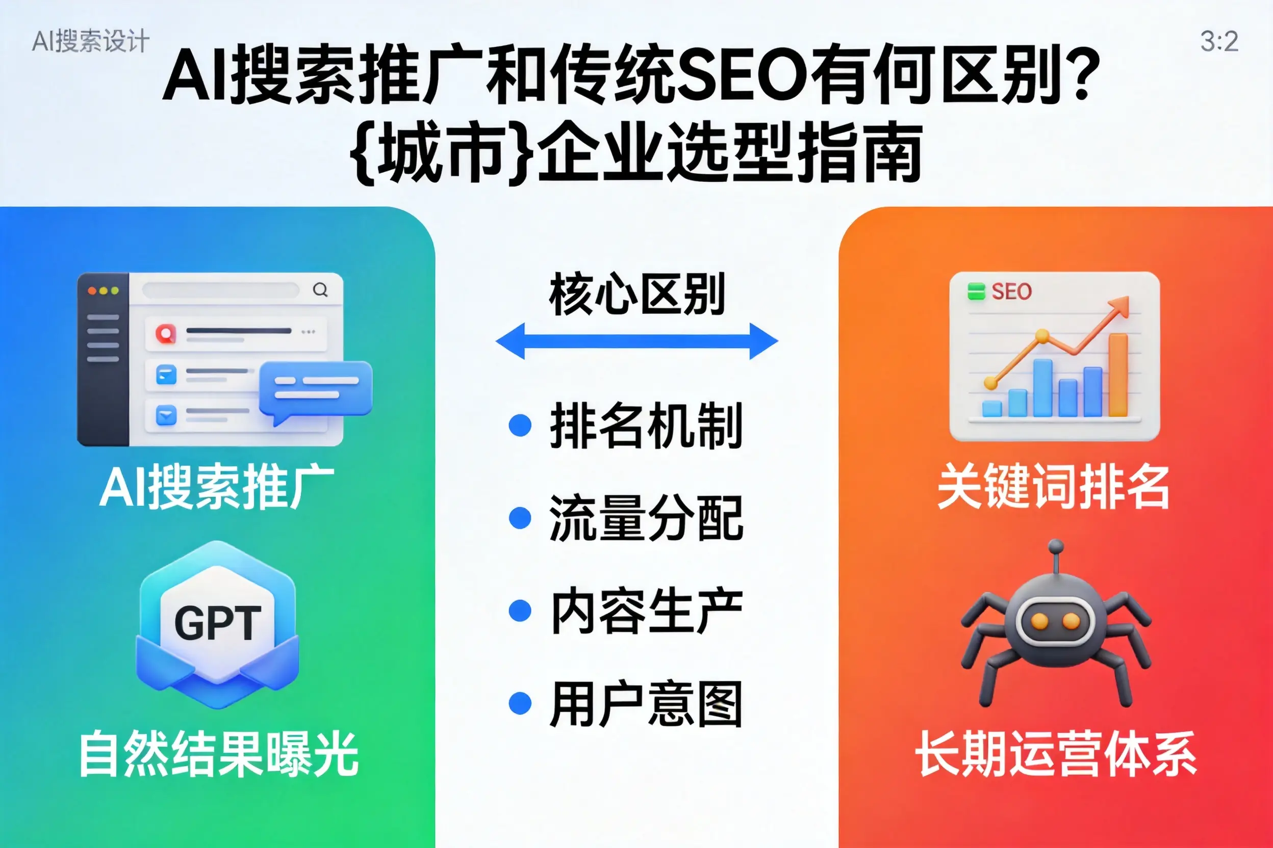 AI搜索推广和传统SEO有何区别?绥化企业选型指南