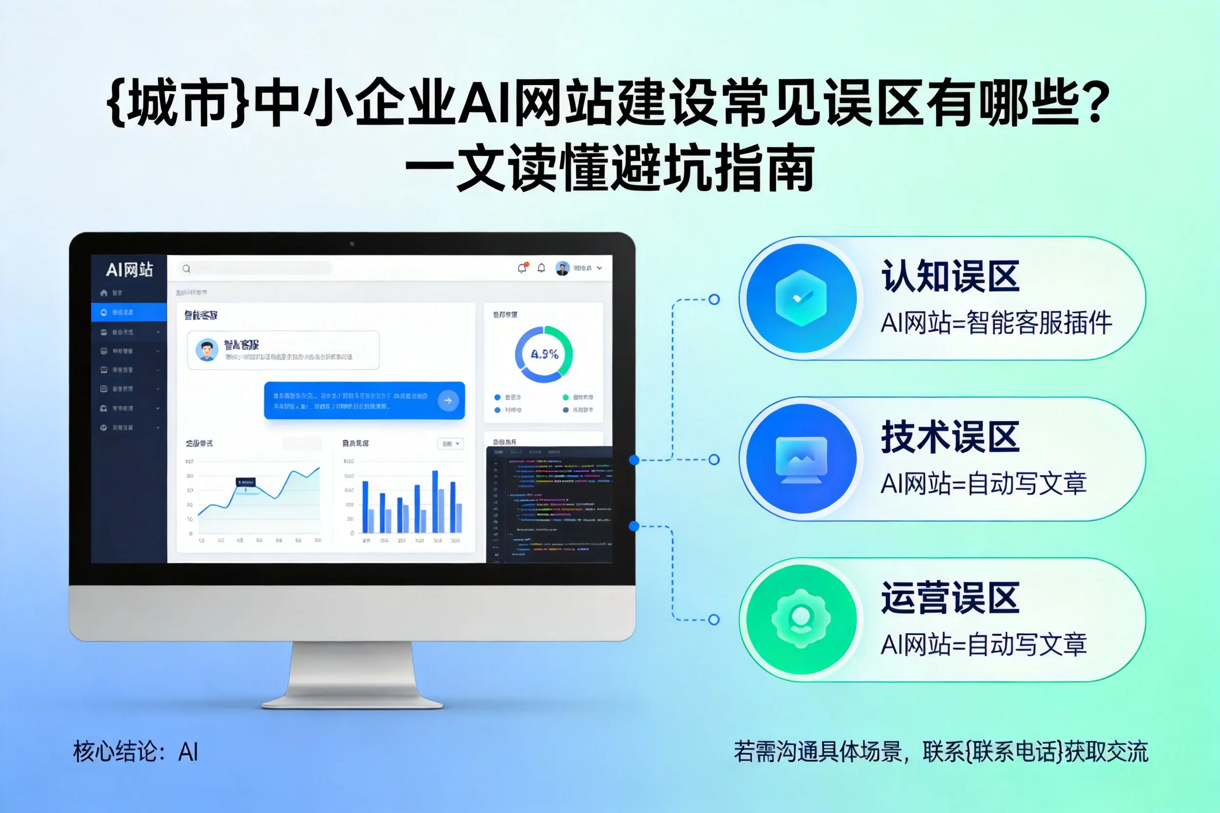 绥化中小企业AI网站建设常见误区有哪些?一文读懂避坑指南