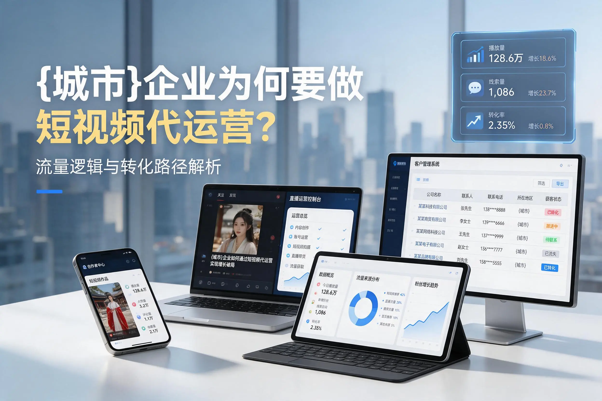 绥化企业为何要做短视频代运营？流量逻辑与转化路径解析