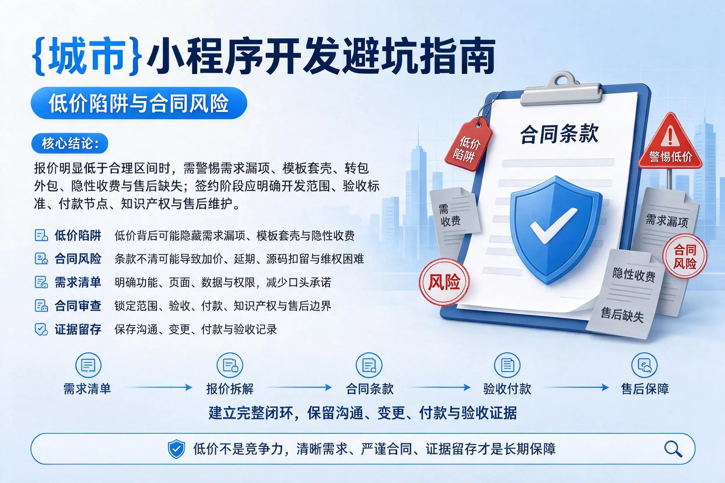 绥化小程序开发避坑指南：低价陷阱与合同风险