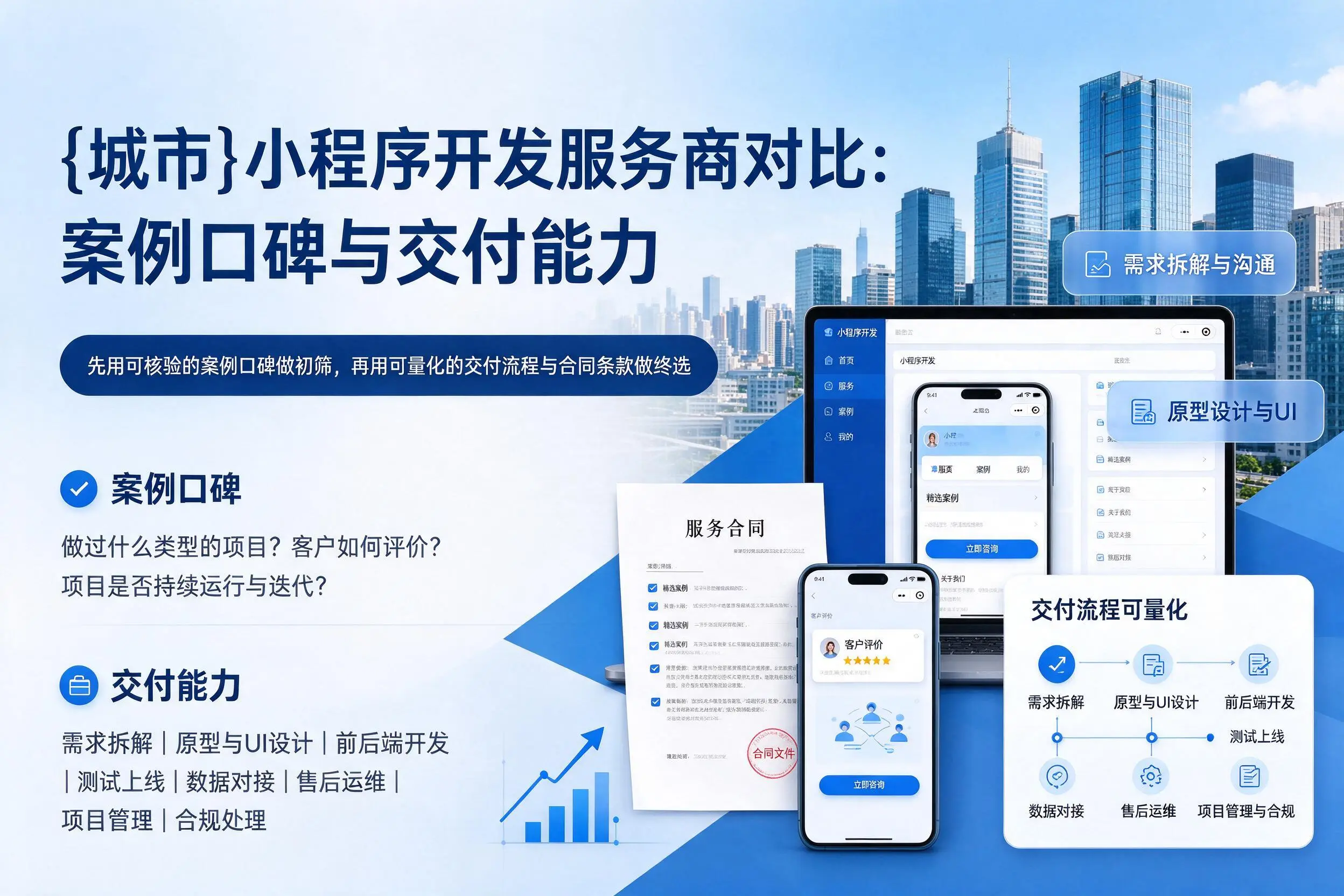 绥化小程序开发服务商对比:案例口碑与交付能力