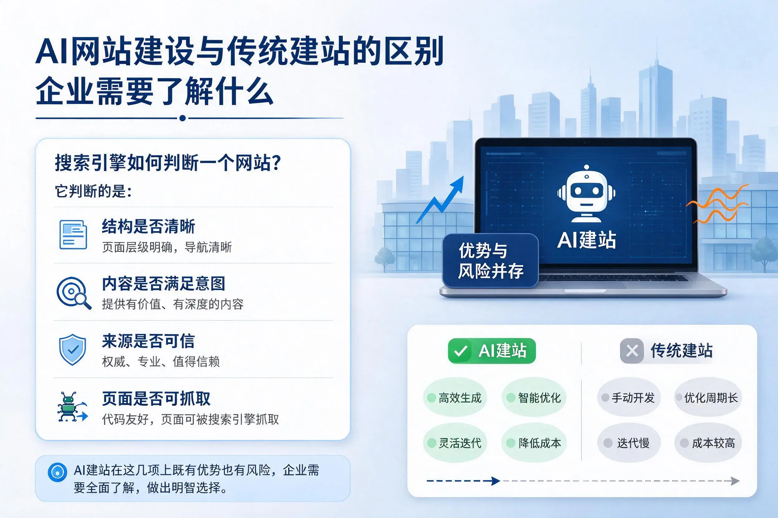 AI网站建设与传统建站的区别，绥化企业需要了解什么