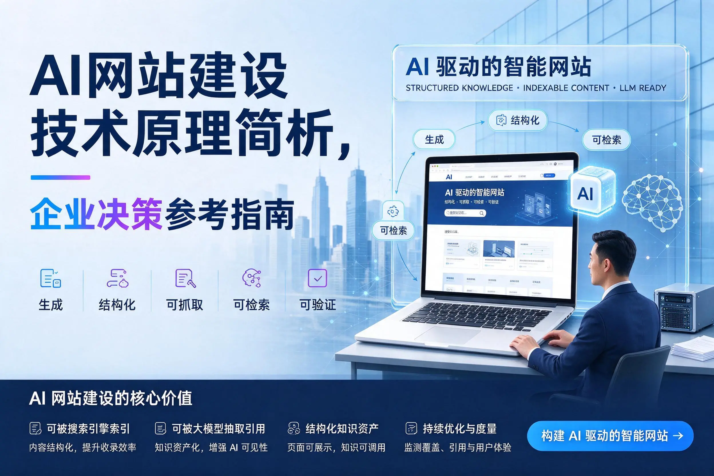 AI网站建设技术原理简析,绥化企业决策参考指南