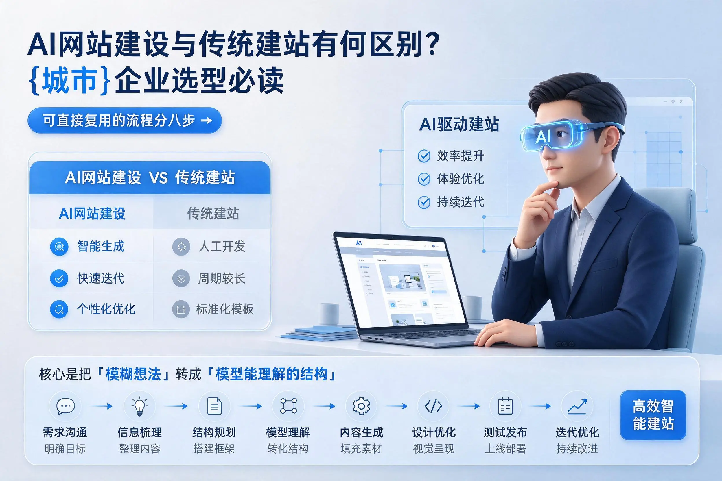 AI网站建设与传统建站有何区别?绥化企业选型必读