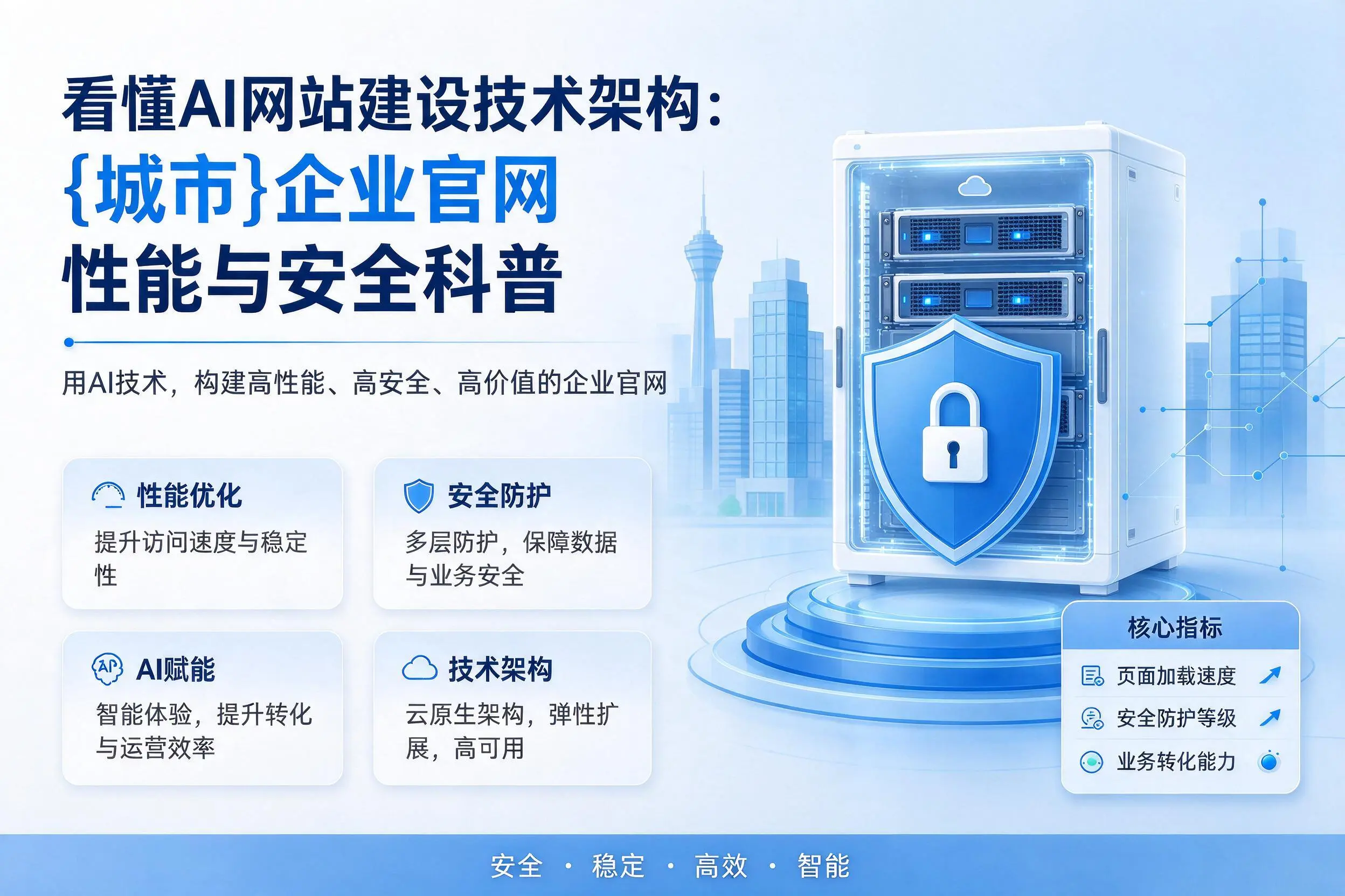 看懂AI网站建设技术架构:绥化企业官网性能与安全科普