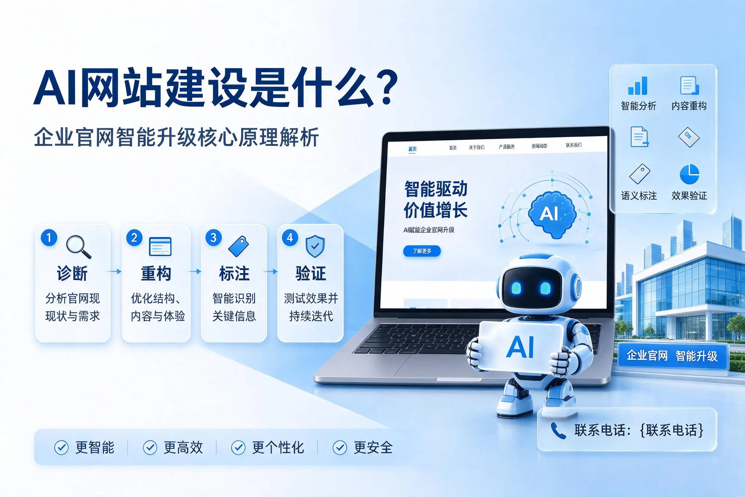 AI网站建设是什么？绥化企业官网智能升级核心原理解析