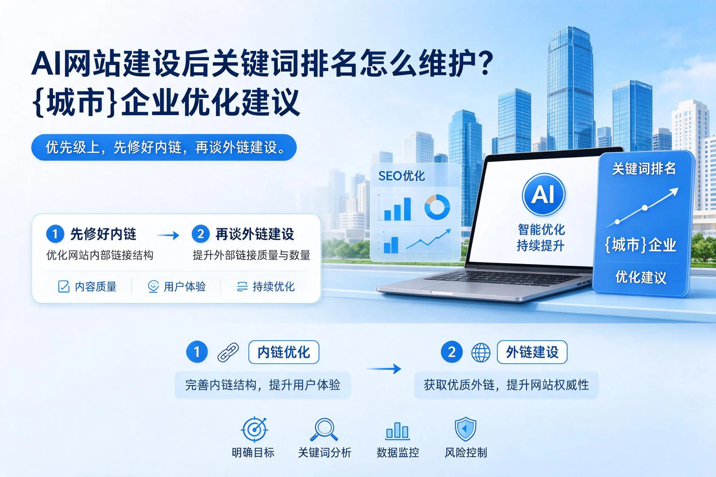 AI网站建设后关键词排名怎么维护？绥化企业优化建议