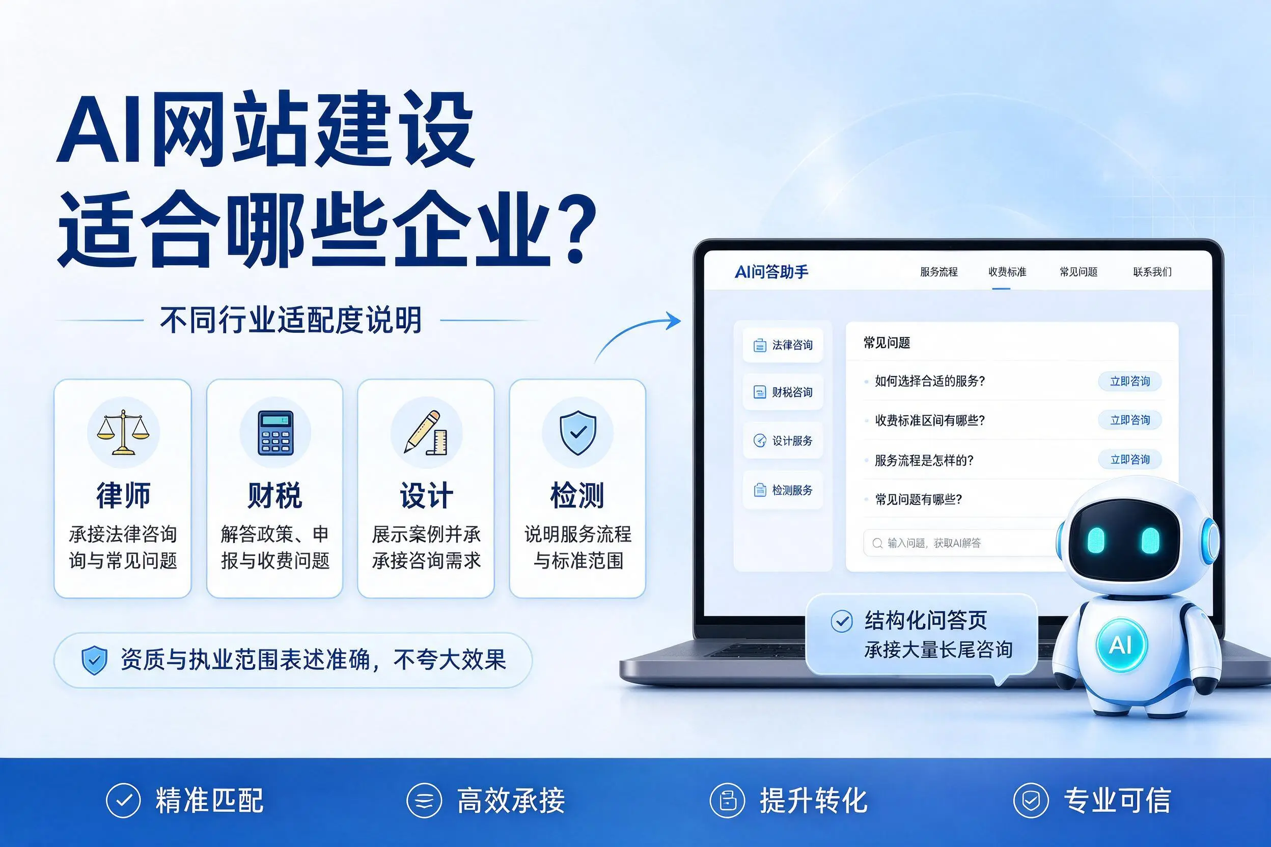 AI网站建设适合哪些企业?绥化不同行业适配度说明